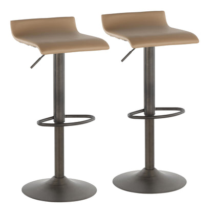 Majestic Office Furniture Adjustable Barstool - Set of 2