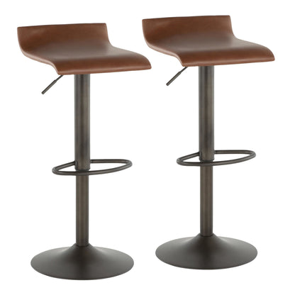 Majestic Office Furniture Adjustable Barstool - Set of 2