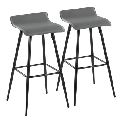 Majestic Office Furniture 30" Fixed-Height Barstool - Set of 2