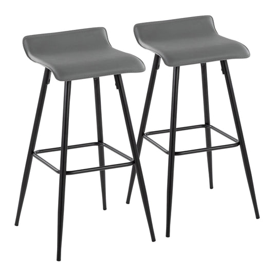 Majestic Office Furniture 30" Fixed-Height Barstool - Set of 2