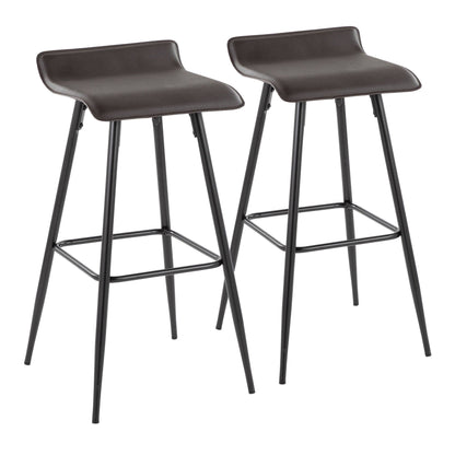 Majestic Office Furniture 30" Fixed-Height Barstool - Set of 2