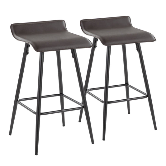 Majestic Office Furniture 26" Fixed-Height Counter Stool - Set of 2