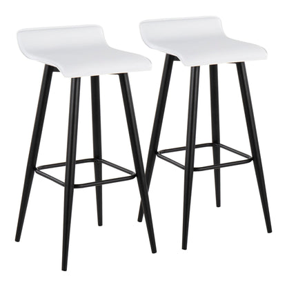 Majestic Office Furniture 30" Fixed-Height Barstool - Set of 2