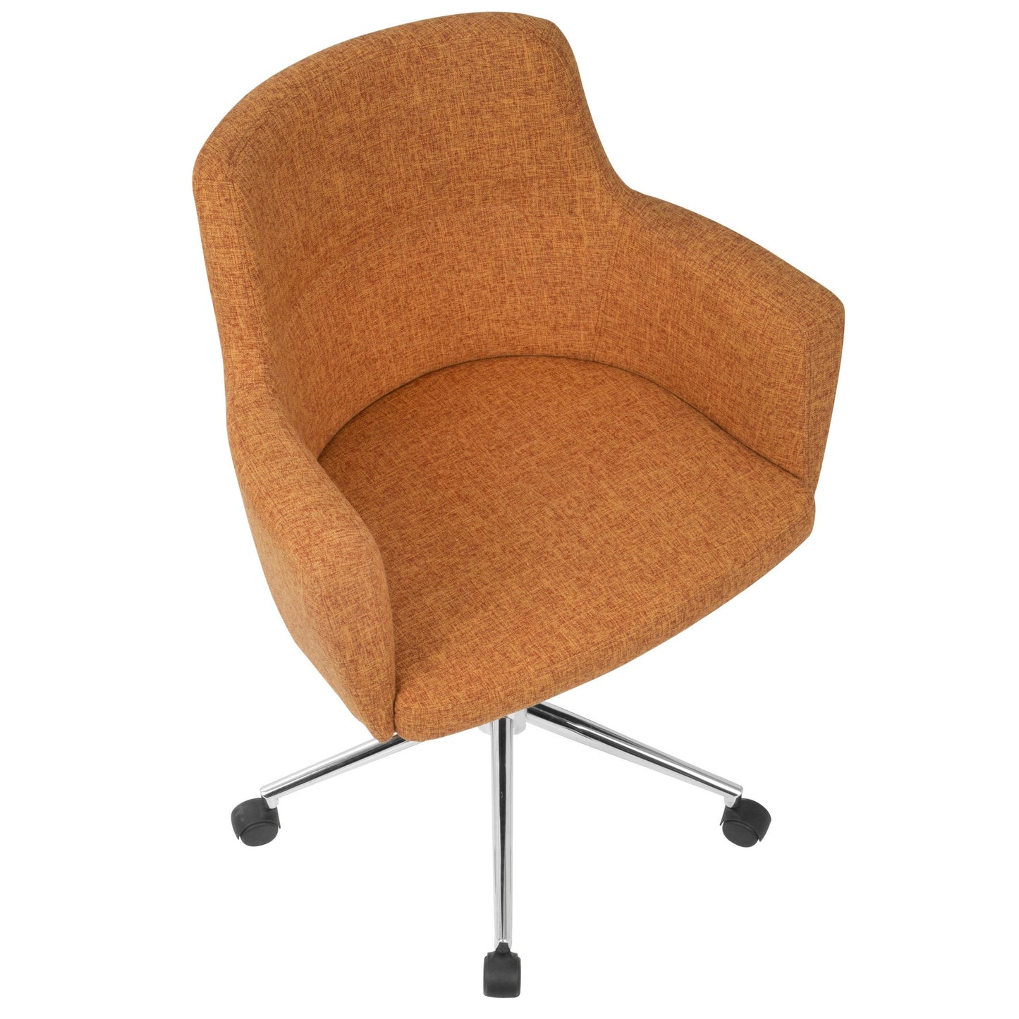 Andrew Contemporary Adjustable Office Chair in Orange