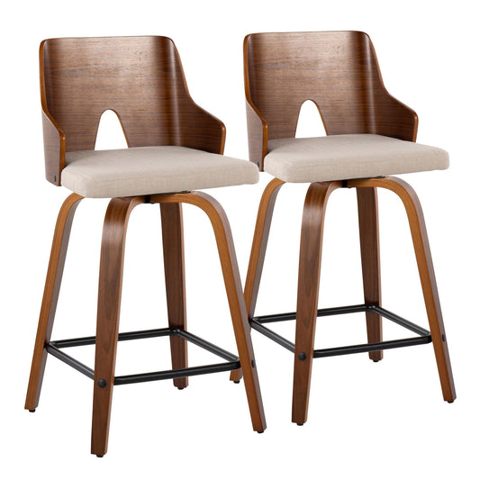 Majestic Office Furniture 24" Fixed-Height Counter Stool - Set of 2
