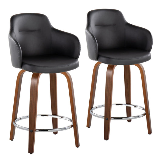 Majestic Office Furniture 24" Fixed-Height Counter Stool - Set of 2