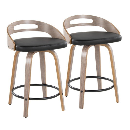 Majestic Office Furniture 24" Fixed-Height Counter Stool - Set of 2