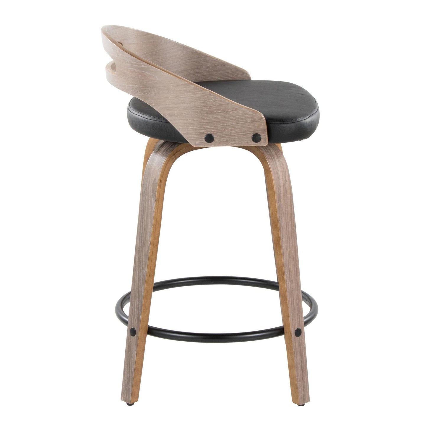 Majestic Office Furniture 24" Fixed-Height Counter Stool - Set of 2