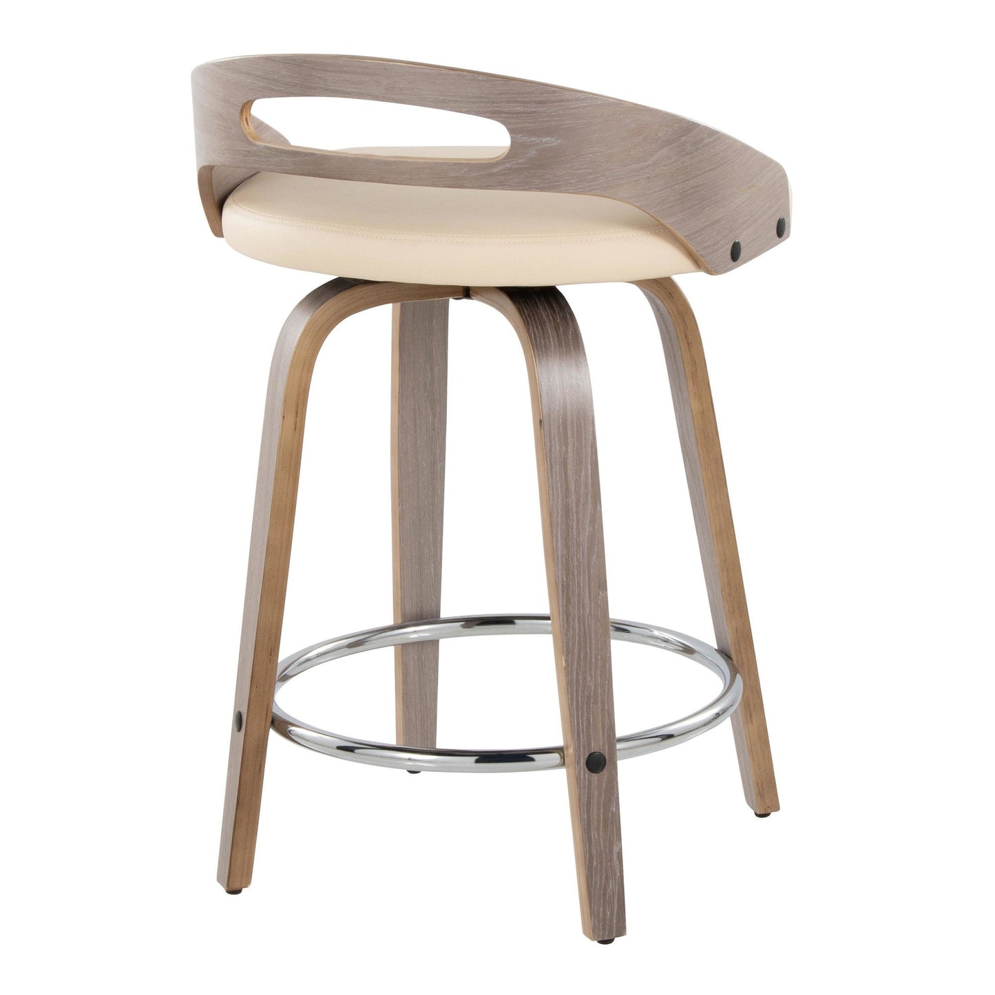 Majestic Office Furniture 24" Fixed-Height Counter Stool - Set of 2