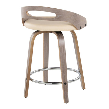 Majestic Office Furniture 24" Fixed-Height Counter Stool - Set of 2