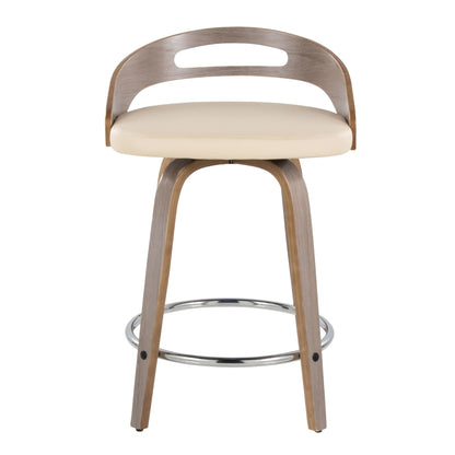 Majestic Office Furniture 24" Fixed-Height Counter Stool - Set of 2