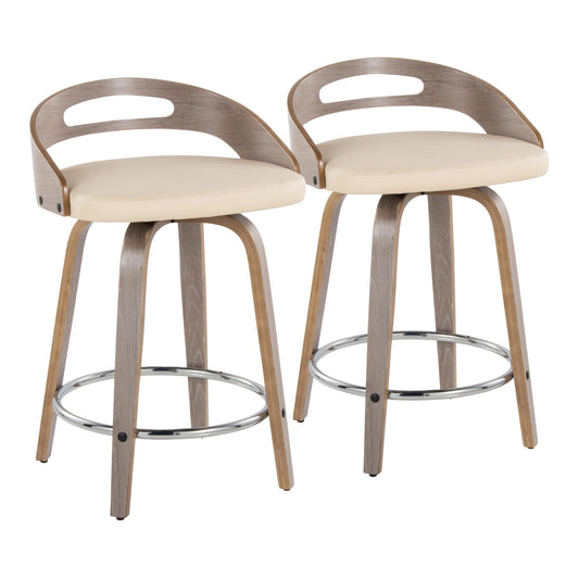 Majestic Office Furniture 24" Fixed-Height Counter Stool - Set of 2