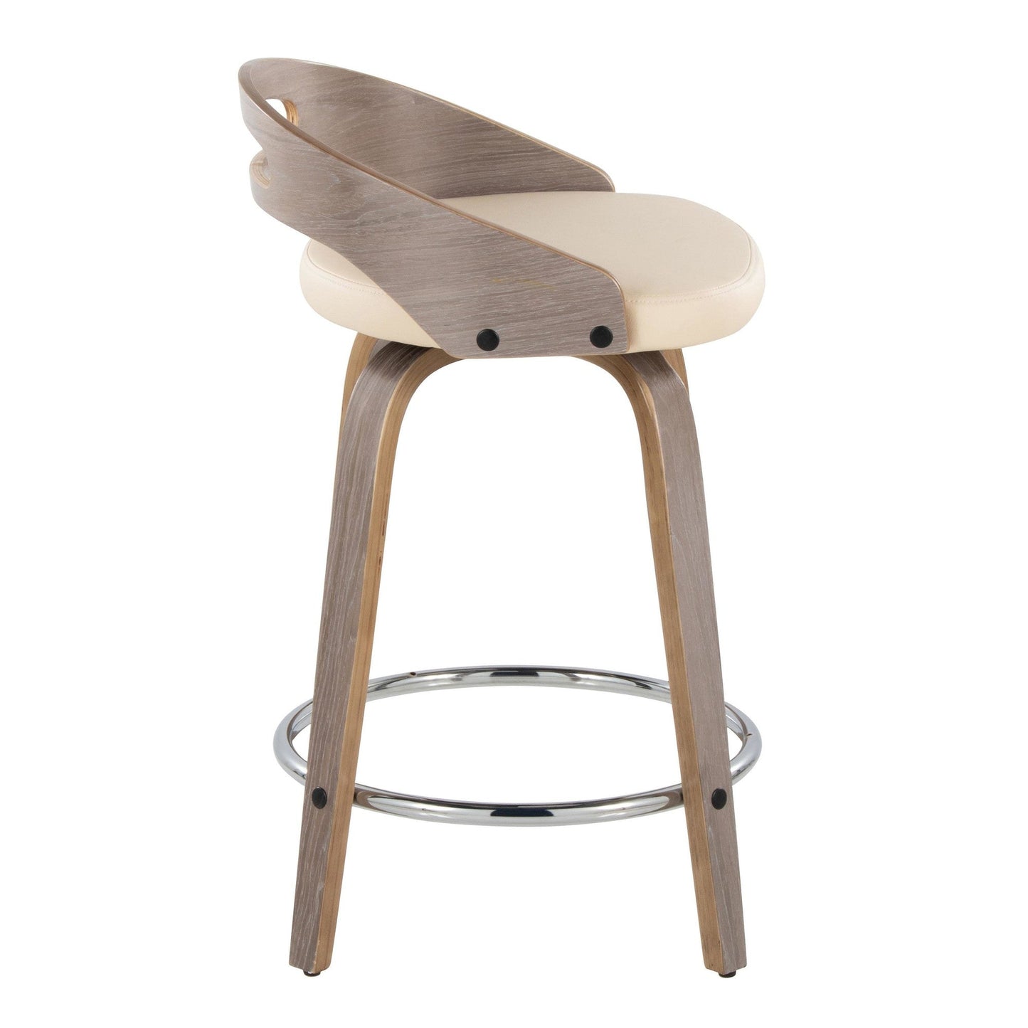 Majestic Office Furniture 24" Fixed-Height Counter Stool - Set of 2