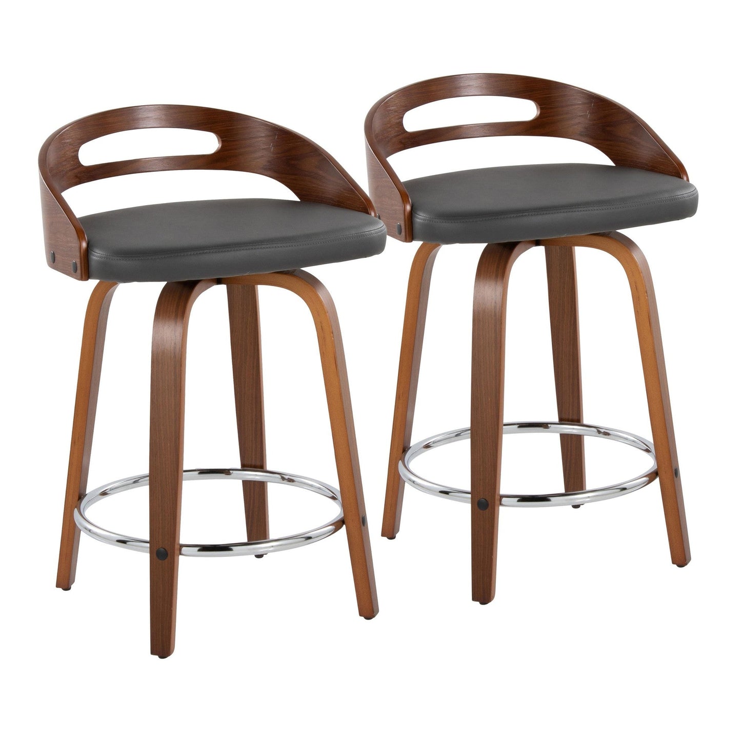 Majestic Office Furniture 24" Fixed-Height Counter Stool - Set of 2