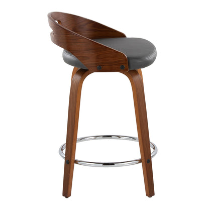 Majestic Office Furniture 24" Fixed-Height Counter Stool - Set of 2