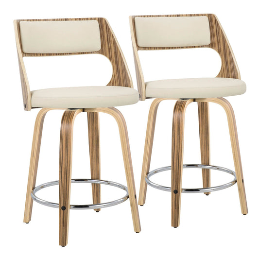 Majestic Office Furniture 24" Fixed-Height Counter Stool - Set of 2