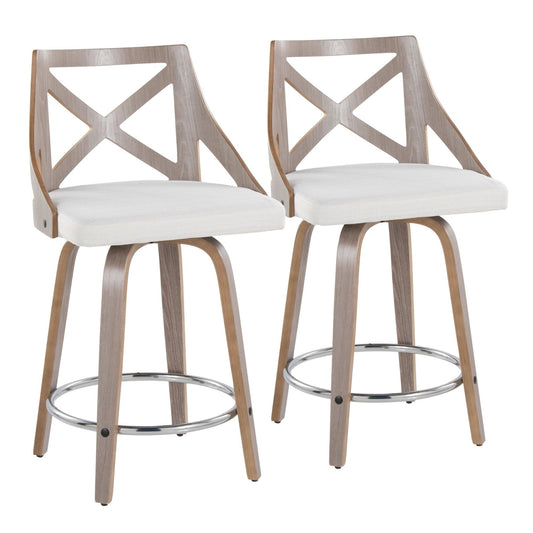 Majestic Office Furniture 24" Fixed-Height Counter Stool - Set of 2