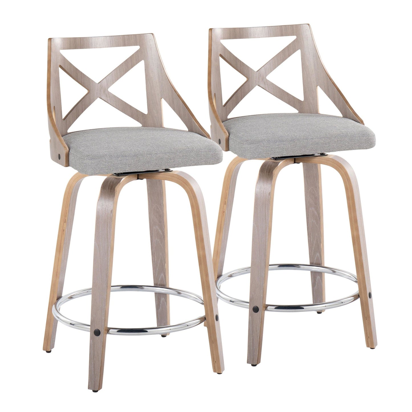 Majestic Office Furniture 24" Fixed-Height Counter Stool - Set of 2