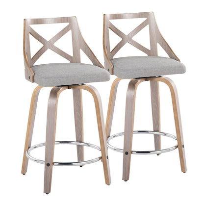 Majestic Office Furniture 24" Fixed-Height Counter Stool - Set of 2