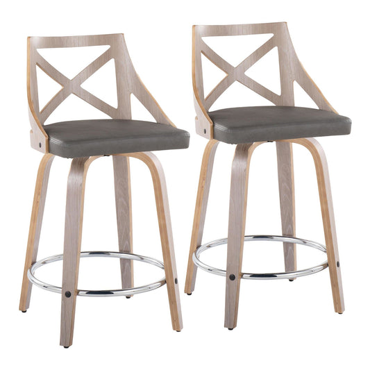 Majestic Office Furniture 24" Fixed-Height Counter Stool - Set of 2