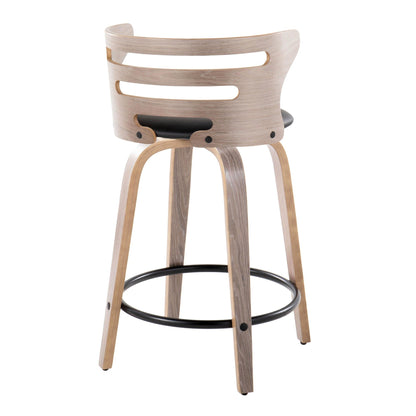Majestic Office Furniture 24" Fixed-Height Counter Stool - Set of 2