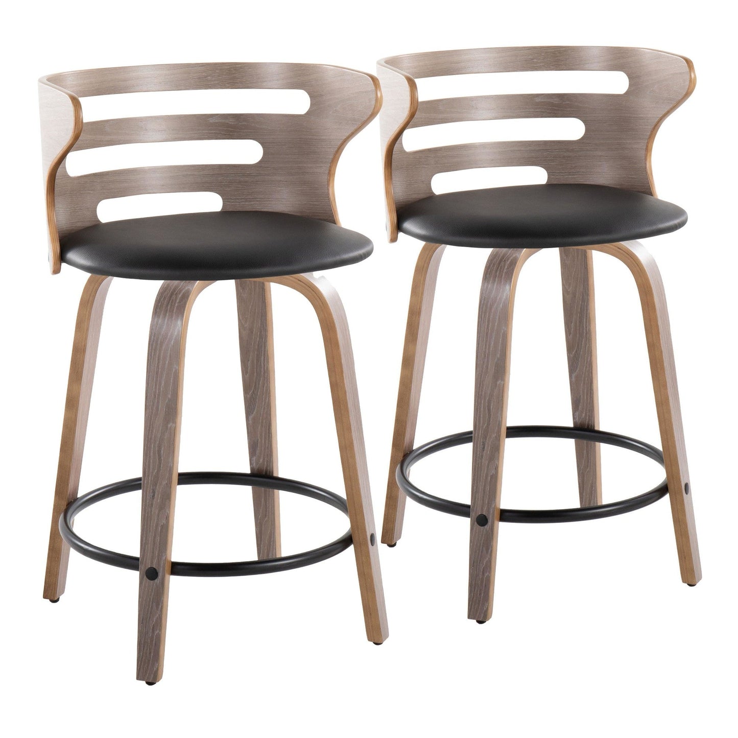 Majestic Office Furniture 24" Fixed-Height Counter Stool - Set of 2