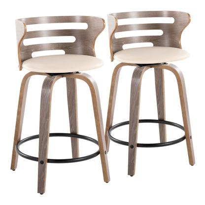 Majestic Office Furniture 24" Fixed-Height Counter Stool - Set of 2