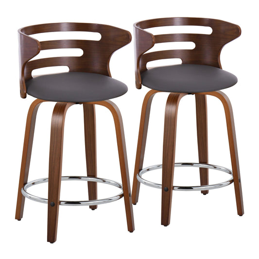 Majestic Office Furniture 24" Fixed-Height Counter Stool - Set of 2
