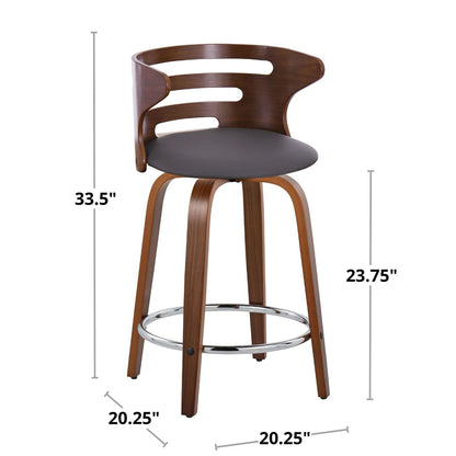 Majestic Office Furniture 24" Fixed-Height Counter Stool - Set of 2