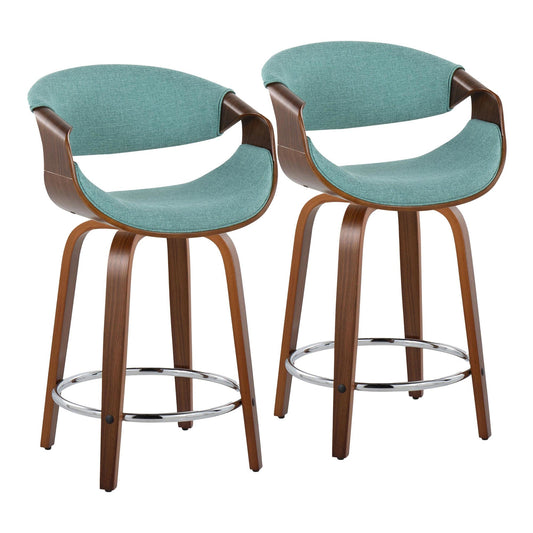 Majestic Office Furniture 24" Fixed-Height Counter Stool - Set of 2