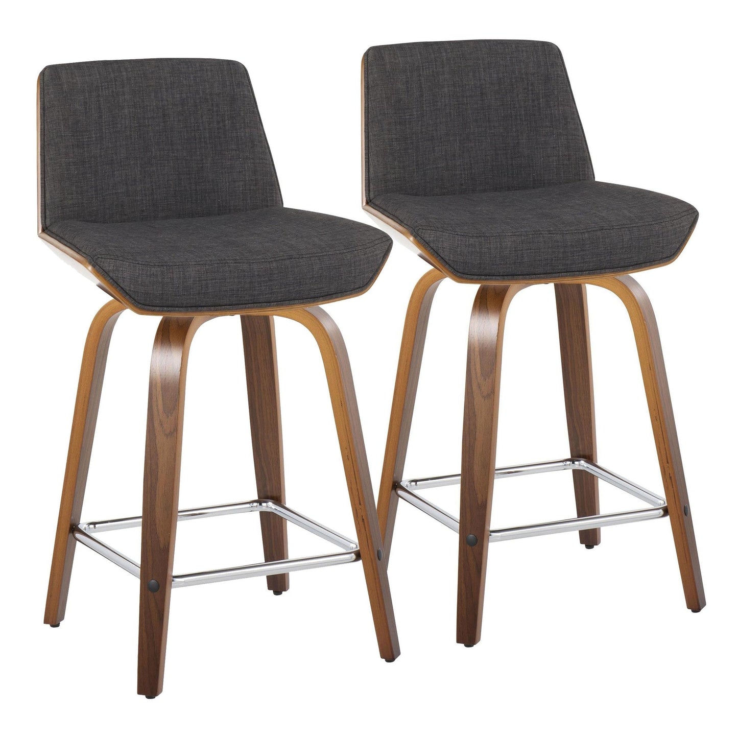Majestic Office Furniture 24" Fixed-Height Counter Stool - Set of 2