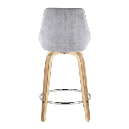 Majestic Office Furniture 24" Fixed-Height Counter Stool - Set of 2