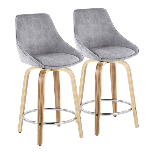 Majestic Office Furniture 24" Fixed-Height Counter Stool - Set of 2