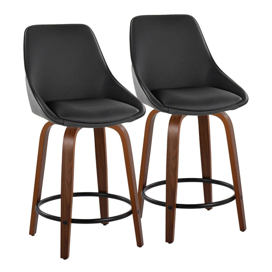 Majestic Office Furniture 24" Fixed-Height Counter Stool - Set of 2