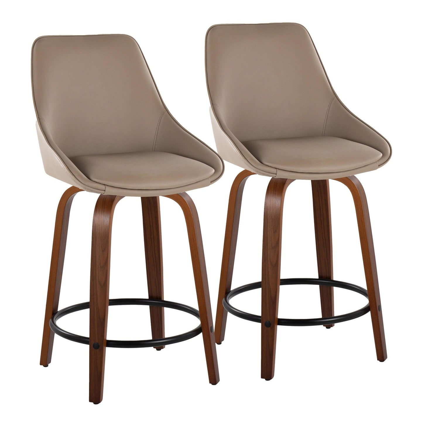 Majestic Office Furniture 24" Fixed-Height Counter Stool - Set of 2