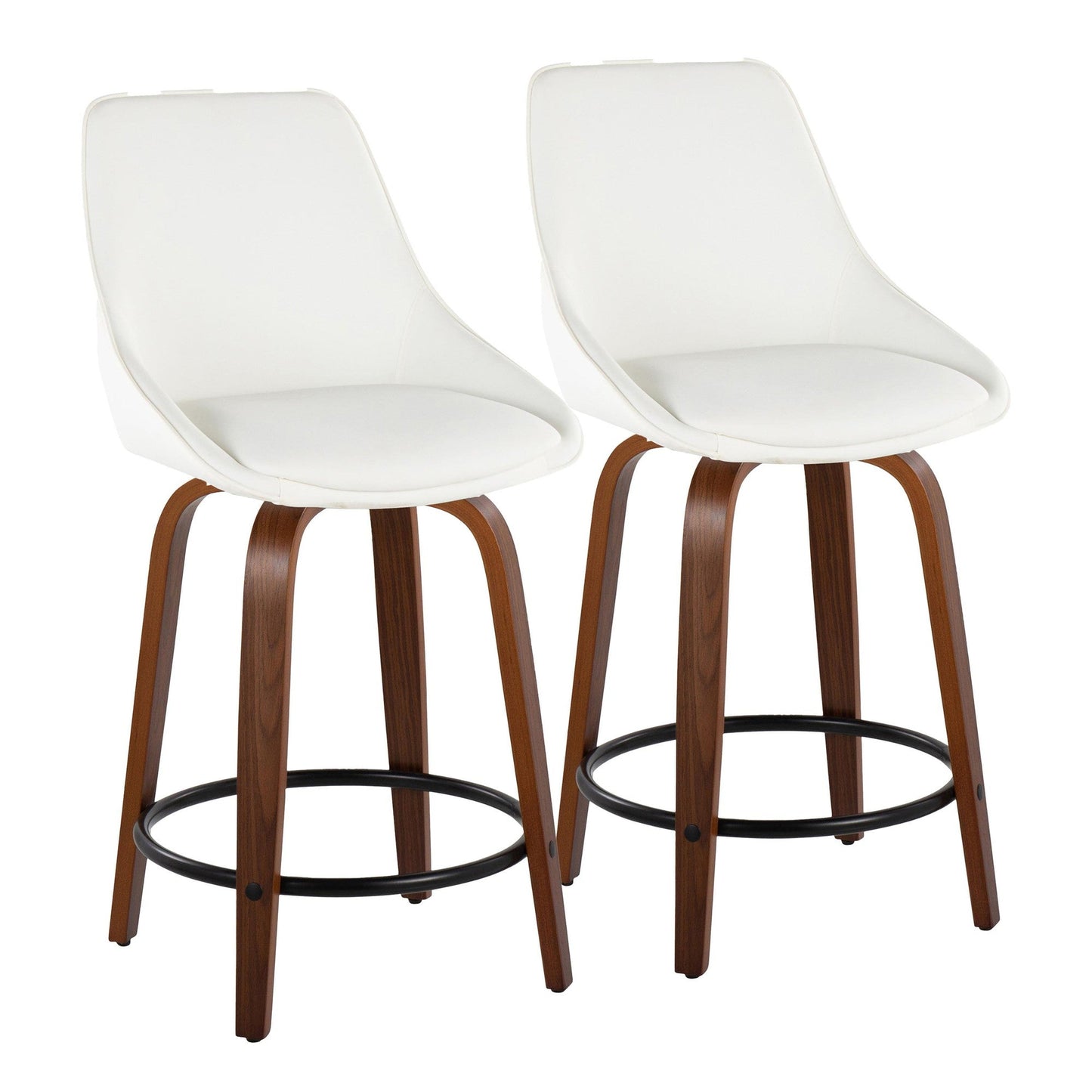 Majestic Office Furniture 24" Fixed-Height Counter Stool - Set of 2