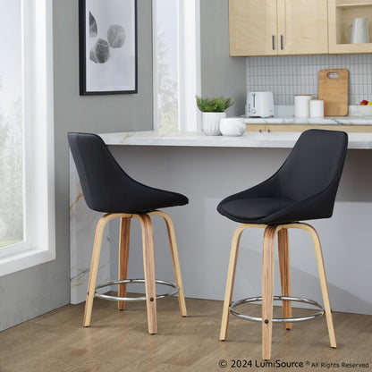 Majestic Office Furniture 24" Fixed-Height Counter Stool - Set of 2