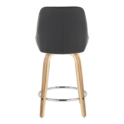 Majestic Office Furniture 24" Fixed-Height Counter Stool - Set of 2