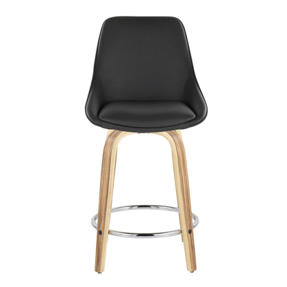 Majestic Office Furniture 24" Fixed-Height Counter Stool - Set of 2