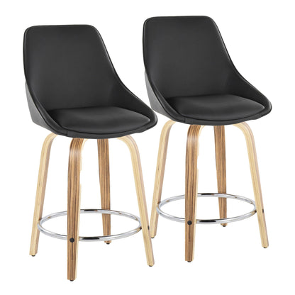 Majestic Office Furniture 24" Fixed-Height Counter Stool - Set of 2