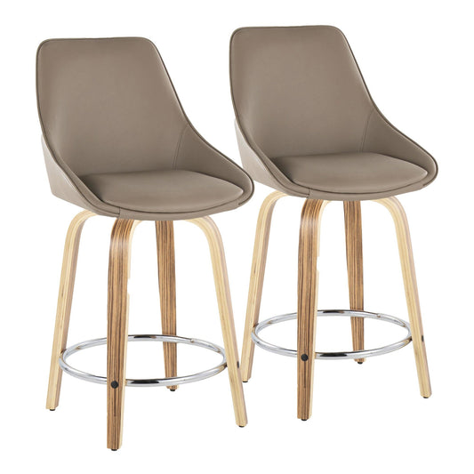 Majestic Office Furniture 24" Fixed-Height Counter Stool - Set of 2