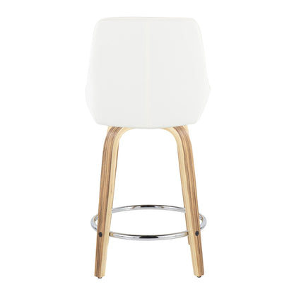 Majestic Office Furniture 24" Fixed-Height Counter Stool - Set of 2
