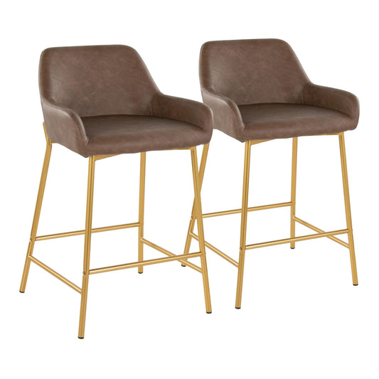Majestic Office Furniture 24" Fixed-Height Counter Stool - Set of 2