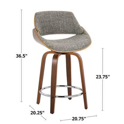 Majestic Office Furniture 24" Fixed-Height Counter Stool - Set of 2