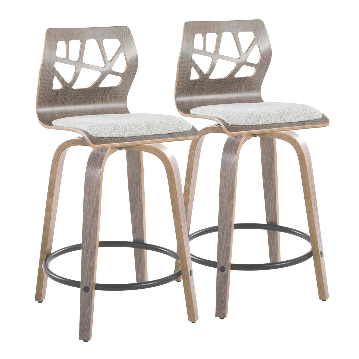 Majestic Office Furniture 24" Fixed-Height Barstool - Set of 2