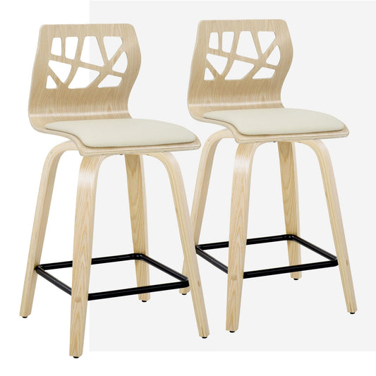 Majestic Office Furniture 24" Fixed-Height Counter Stool - Set of 2