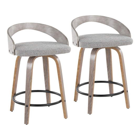Majestic Office Furniture 24" Fixed-Height Counter Stool - Set of 2