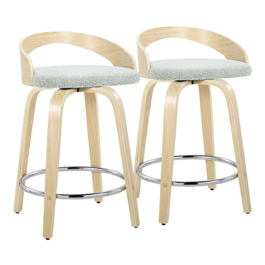 Majestic Office Furniture 24" Fixed-Height Counter Stool - Set of 2