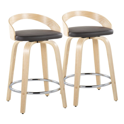 Majestic Office Furniture 24" Fixed-Height Counter Stool - Set of 2