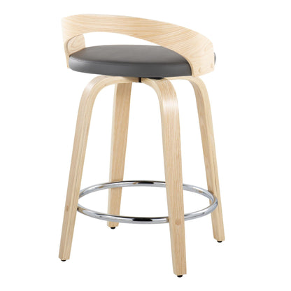 Majestic Office Furniture 24" Fixed-Height Counter Stool - Set of 2